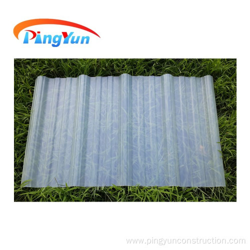 PVC translucent corrugated roof tile for lighting